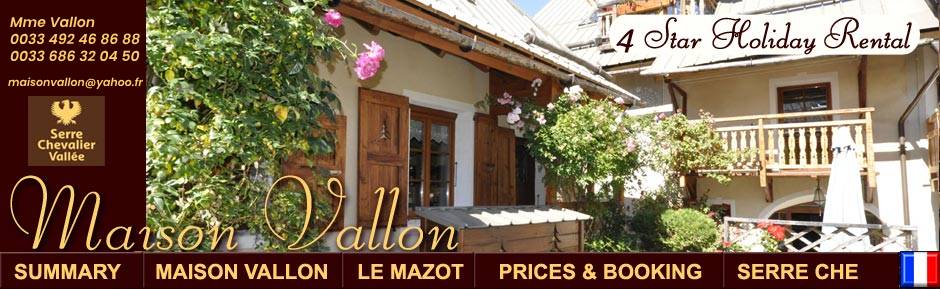 Maison Vallon, 4 star Holiday Rental, Serre Chevalier